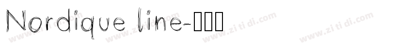 Nordique line字体转换